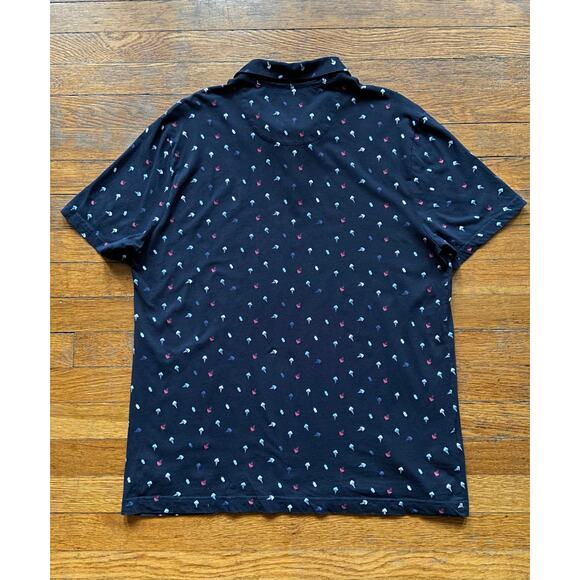 PENGUIN Heritage Slim-Fit Navy Blue Ice Cream Cone Polo sz XL - Picture 5 of 8